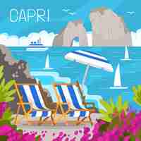 Vettore gratuito illustrazione di capri disegnata a mano