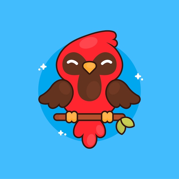 Free vector hand drawn cardinal bird illustration