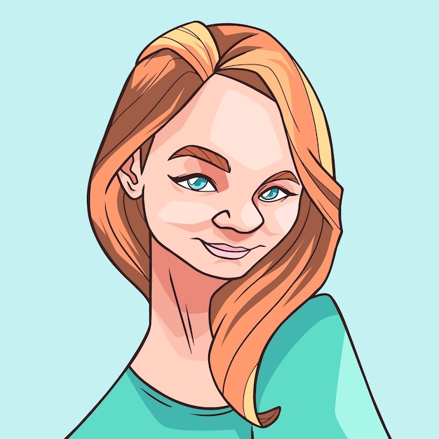 Free vector hand drawn caricature illustration