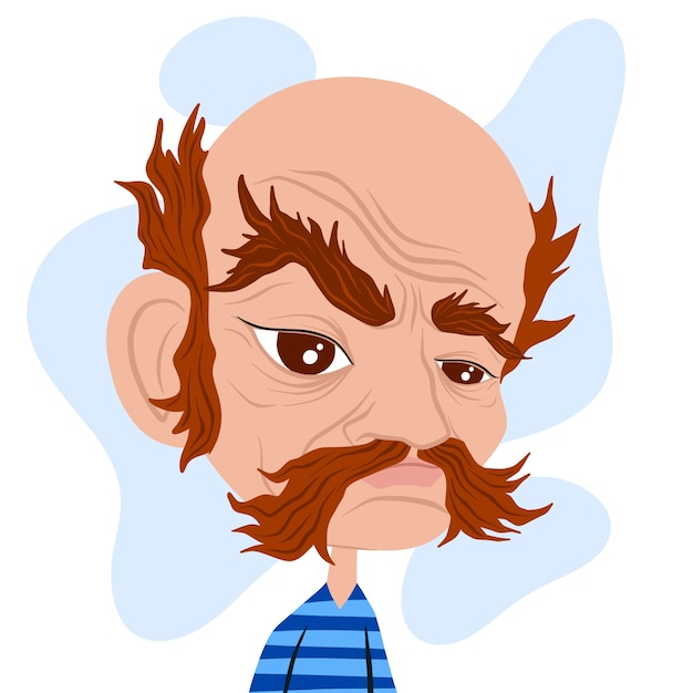 Free vector hand drawn caricature illustration