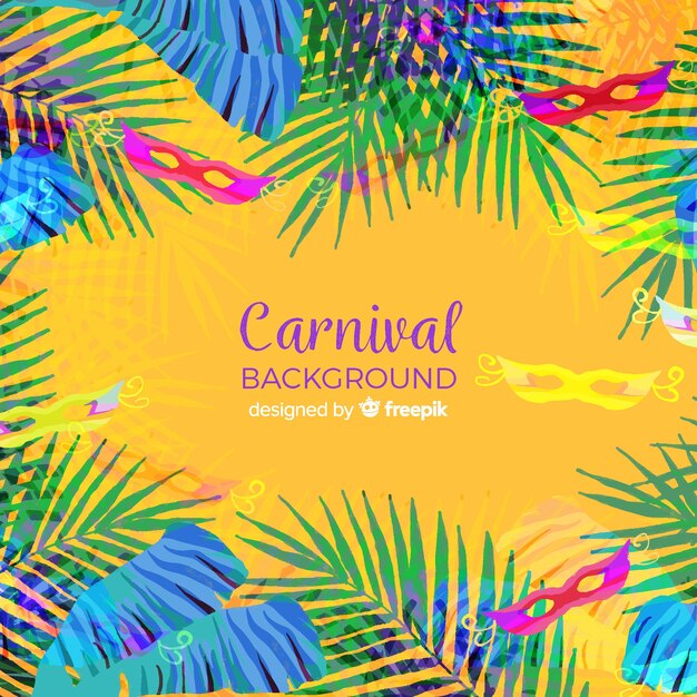 Hand drawn carnival background