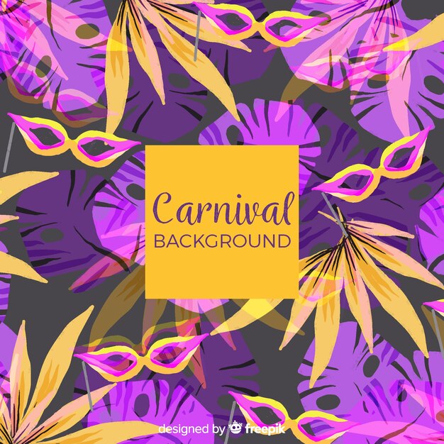 Hand drawn carnival background