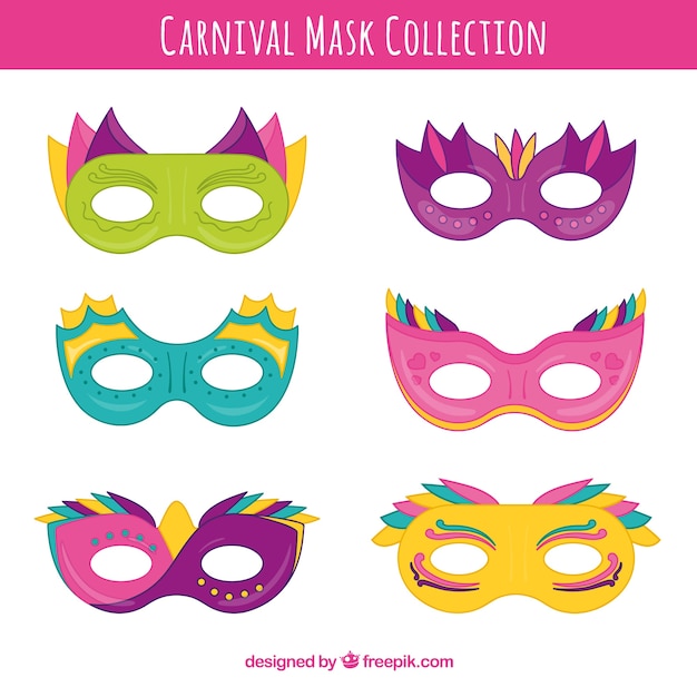 Коллекция ручной карнавальной маски