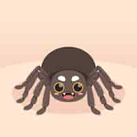 Free vector hand drawn cartoon spider illustration