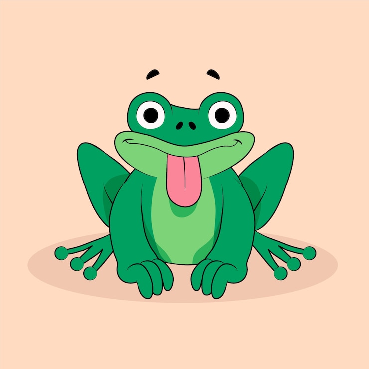 Free Vector hand drawn cartoon toad illustration