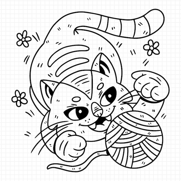 手描き猫の概要図