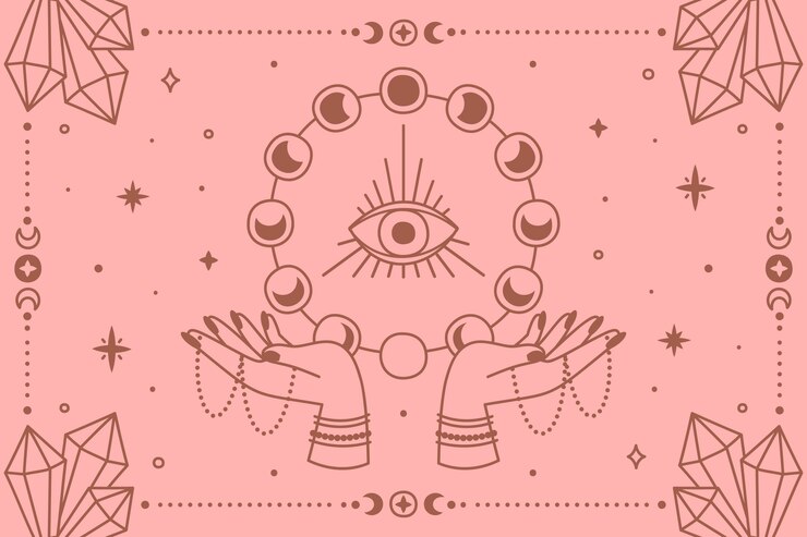Free Vector hand drawn celestial background