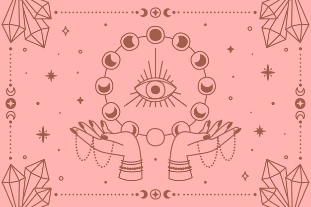 手描きの天の背景