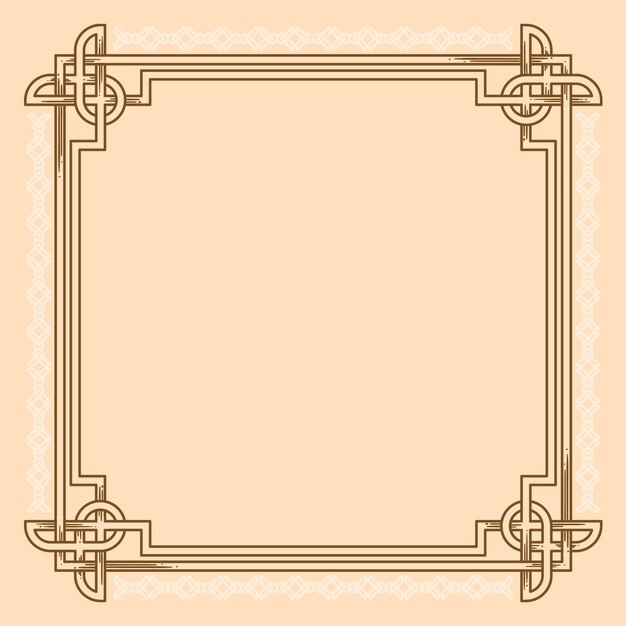 Hand drawn  celtic frame design