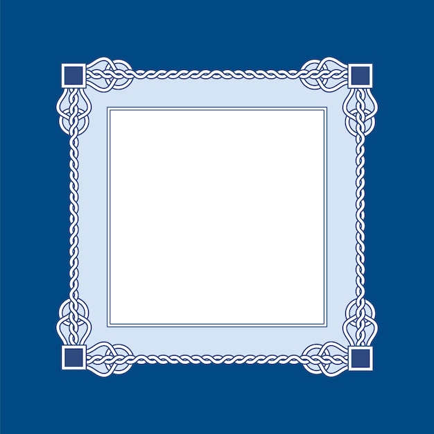 Hand drawn celtic  frame design