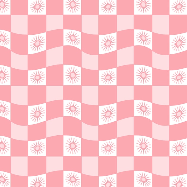 Free vector hand drawn checkerboard pattern illustration