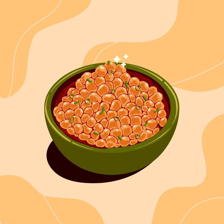Free Vector hand drawn chickpea stew illustration