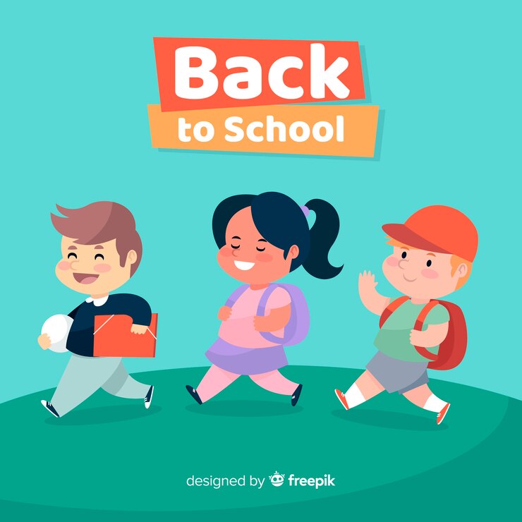 Free Vector hand drawn children back to school background