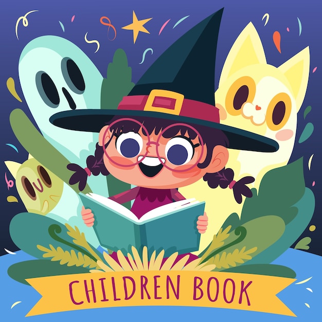 Free vector hand drawn children book illustration