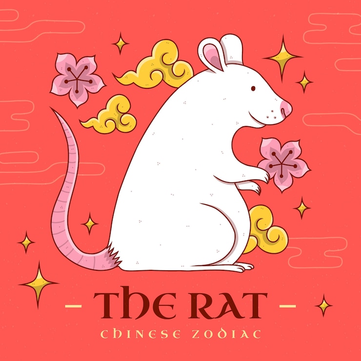 Free Vector hand drawn chinese zodiac animal template
