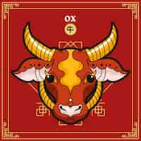 Free vector hand drawn chinese zodiac animal template