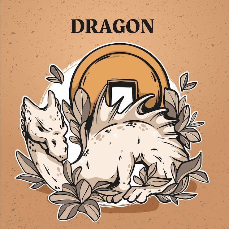 Free Vector hand drawn chinese zodiac animals illustration