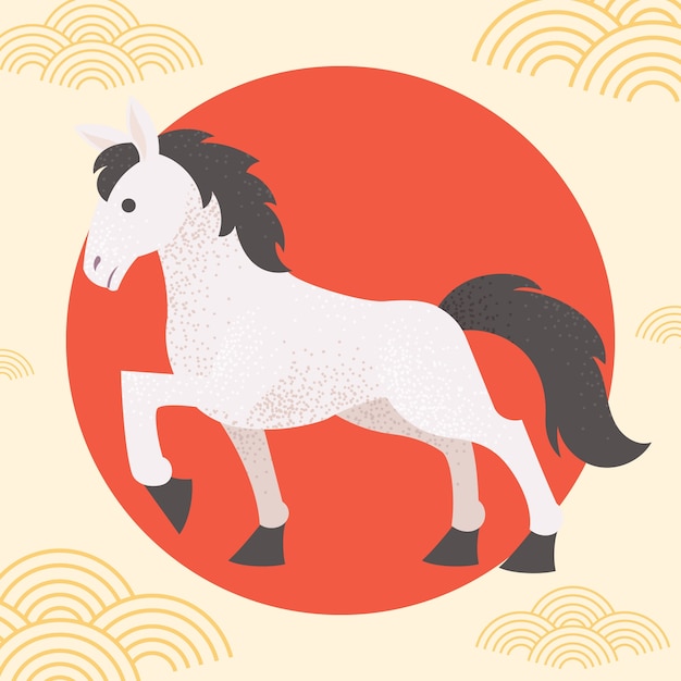 Free Vector hand drawn chinese zodiac animals illustration