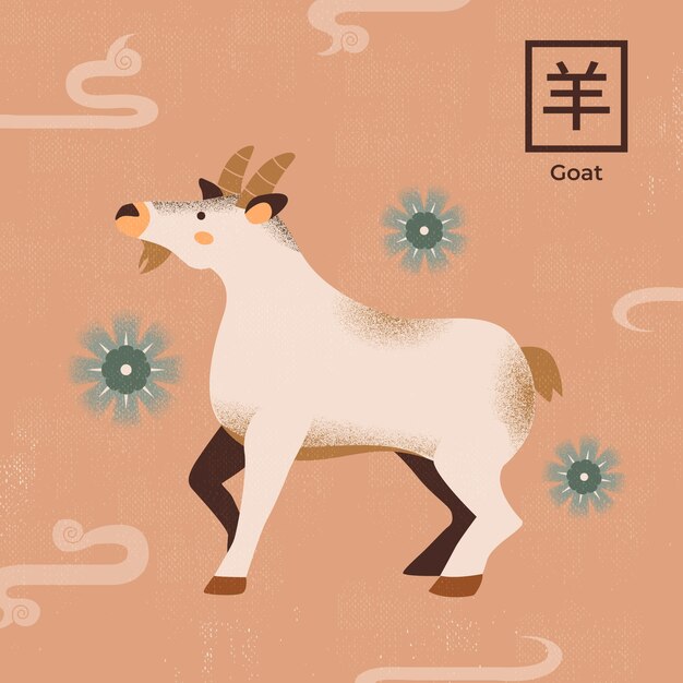 Free vector hand drawn chinese zodiac animals illustration