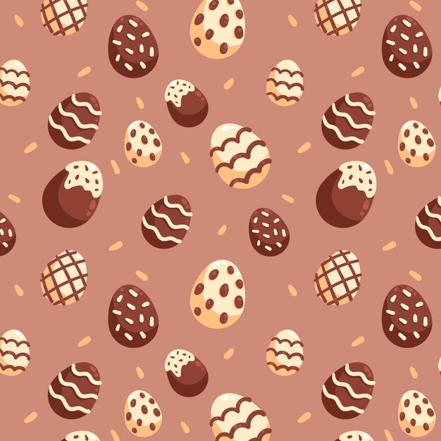 Hand drawn chocolate pattern design