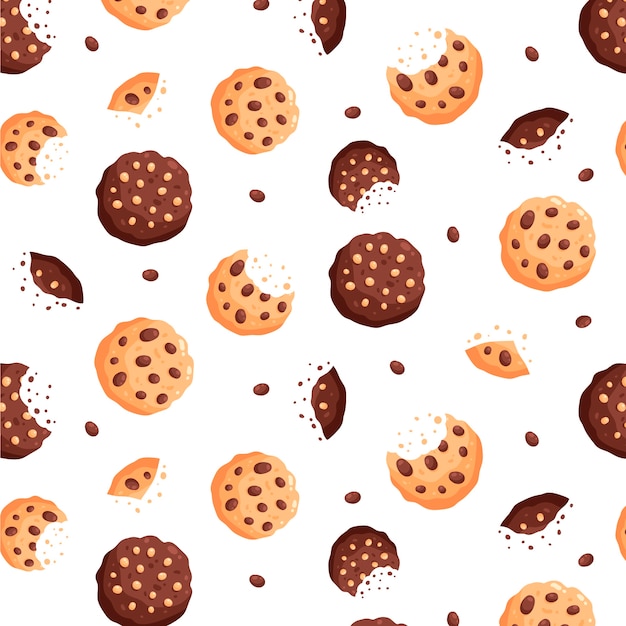 Hand drawn chocolate pattern design