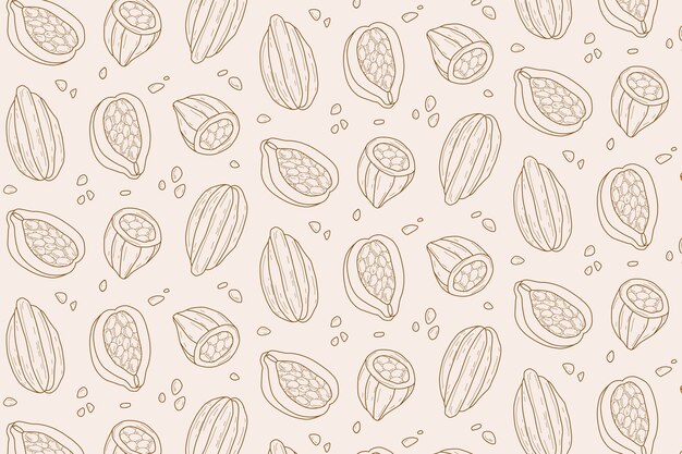 Hand drawn chocolate pattern design