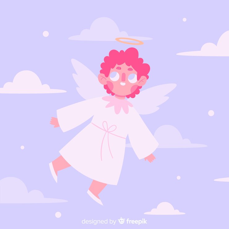 Free Vector hand drawn christmas angel