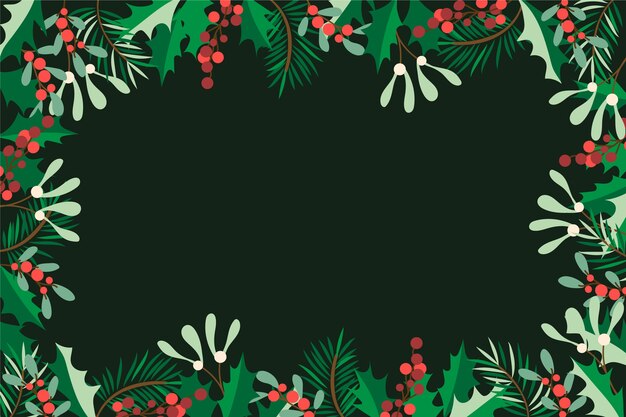 hand drawn christmas background