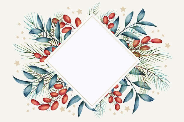 Hand drawn christmas background