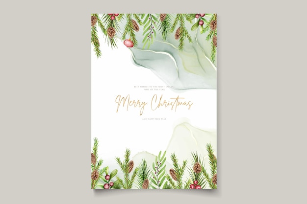 Hand drawn christmas card