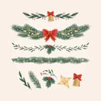 Free vector hand drawn christmas decoration