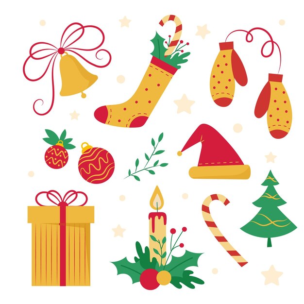 無料のベクター メリークリスマスイラスト