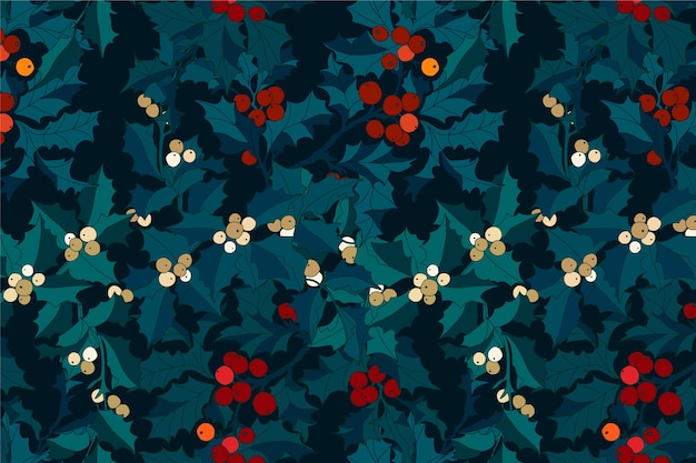 Free vector hand drawn christmas pattern design