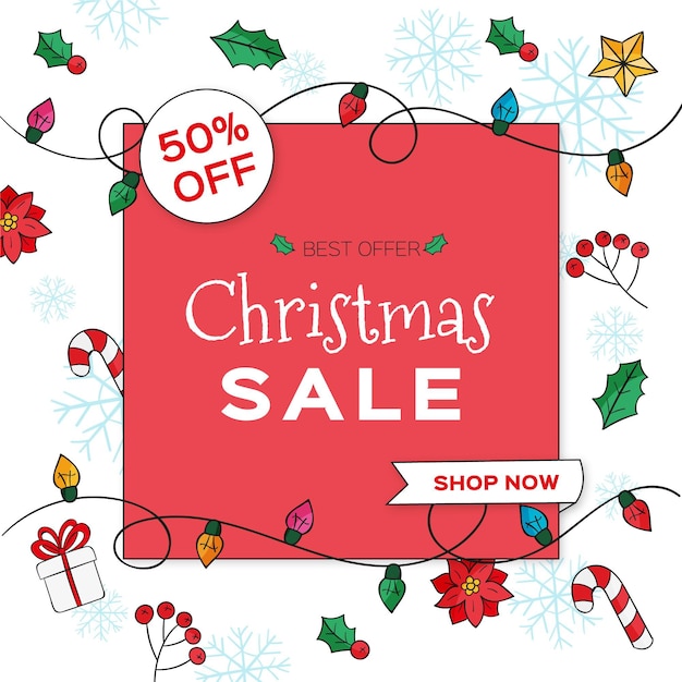 Free vector hand drawn christmas sale