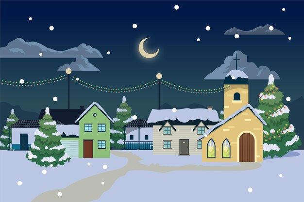 Vettore gratuito città natale disegnata a mano