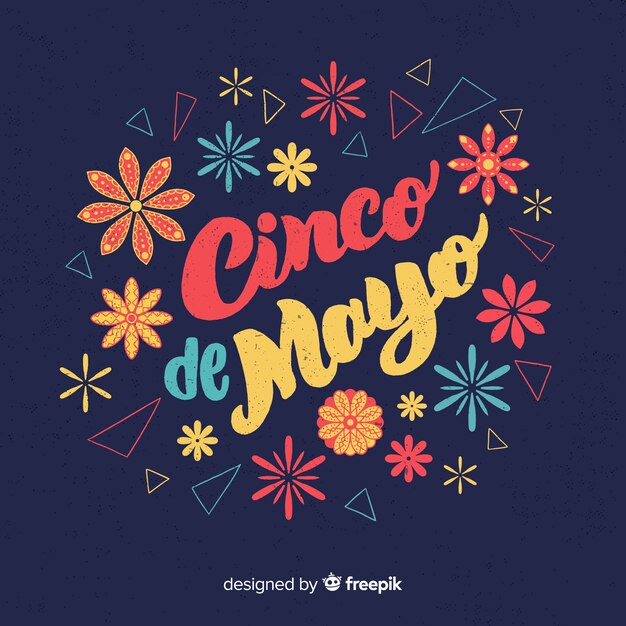 Hand drawn cinco de mayo background