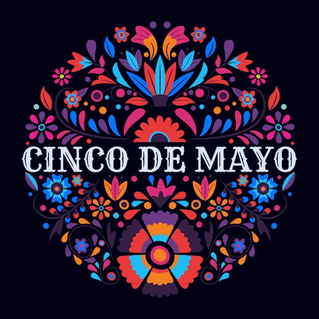 Hand drawn cinco de mayo concept