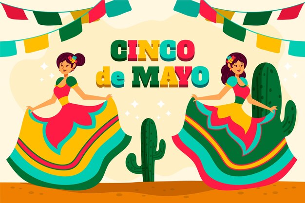 hand-drawn cinco de mayo theme