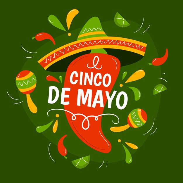 Hand drawn cinco de mayo