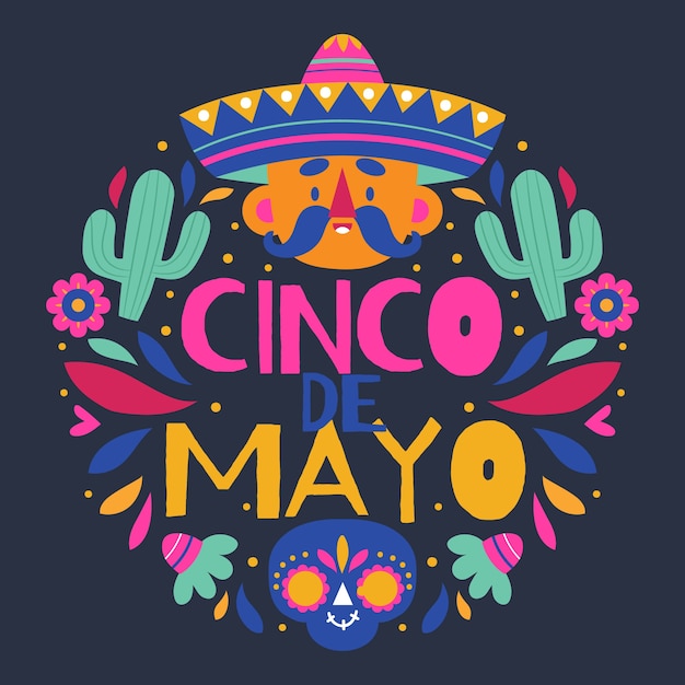 Cinco de mayo disegnato a mano