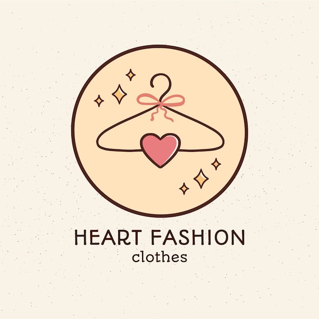Бесплатное векторное изображение Ручной обращается дизайн магазина одежды