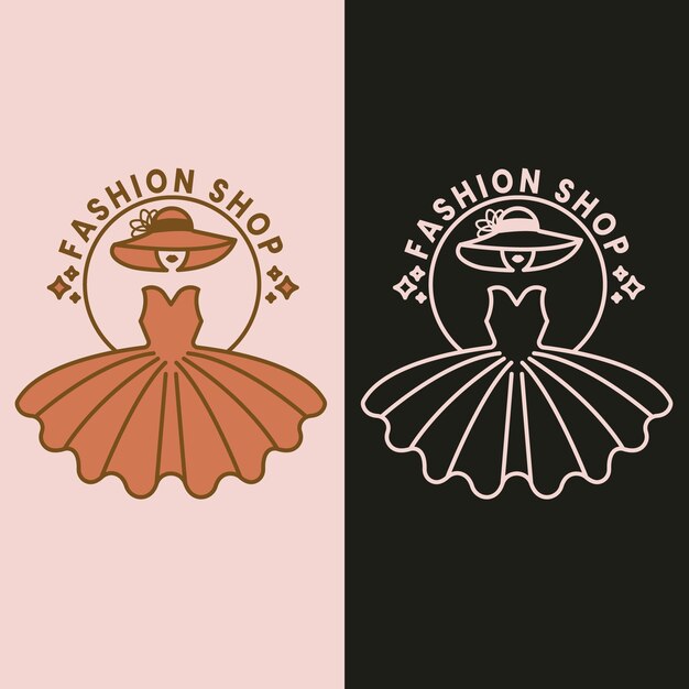 Hand drawn clothing store logo design