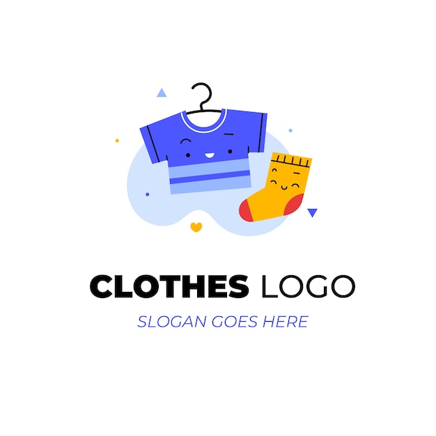 Hand drawn clothing store logo design