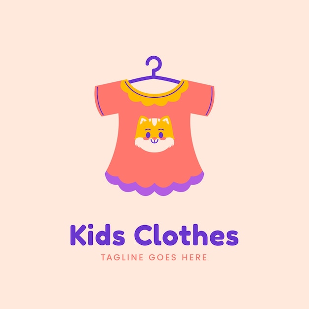 Free vector hand drawn clothing store logo