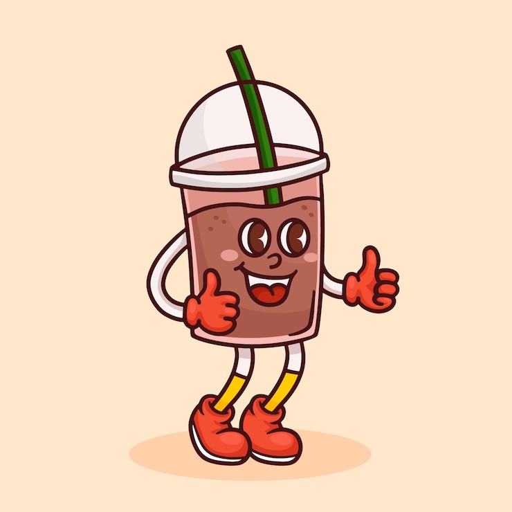 Free Vector hand drawn coffee cartoon illustration