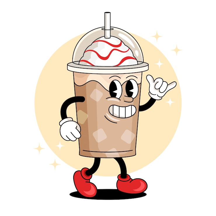 Free Vector hand drawn coffee cartoon illustration