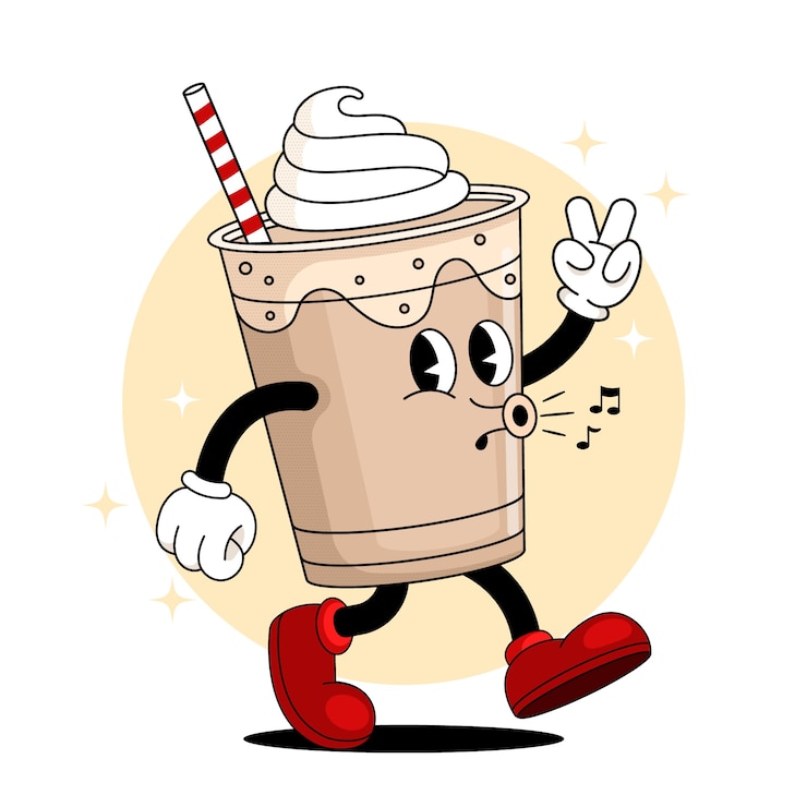 Free Vector hand drawn coffee cartoon illustration