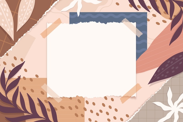 Free vector hand drawn collage background