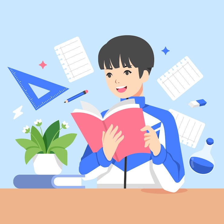 무료 Vector 손으로 그린 대학 입학 시험 그림