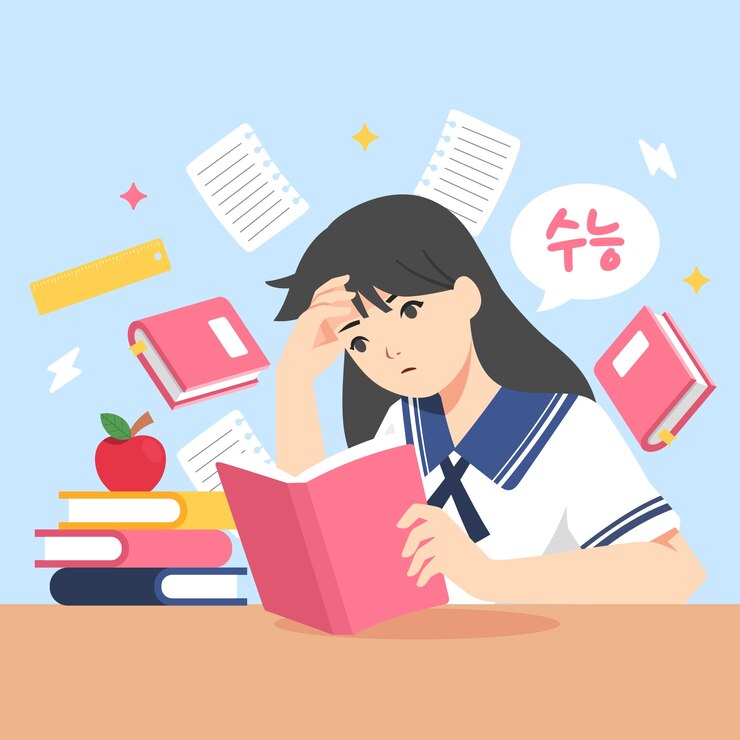 무료 Vector 손으로 그린 대학 입학 시험 그림